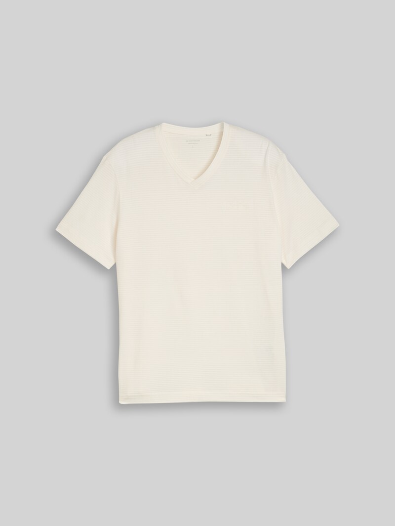 Tom Tailor T-Shirt aus Baumwolle - Gardenia White