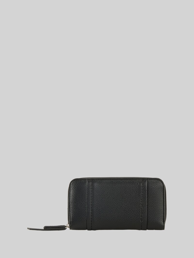 Tom Tailor TTBECA Portemonnaie mit Ziernähten - Schwarz / Black