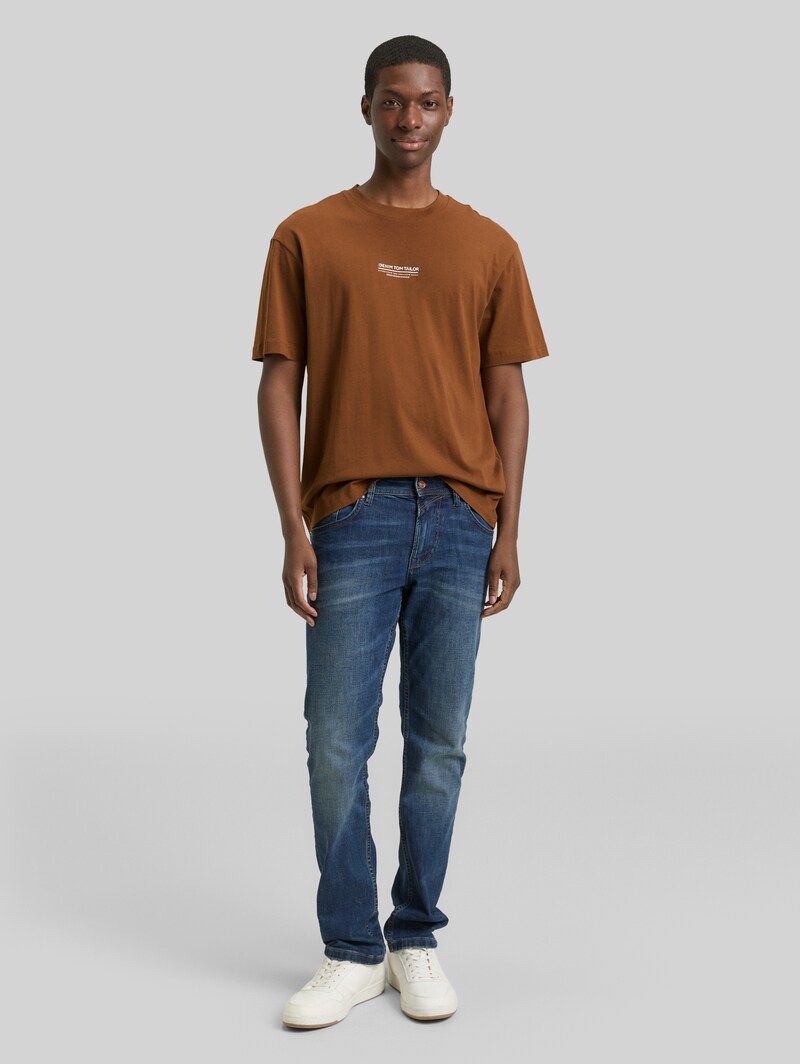 Tom Tailor Relaxed Fit T-Shirt aus Baumwolle - Golden Clay