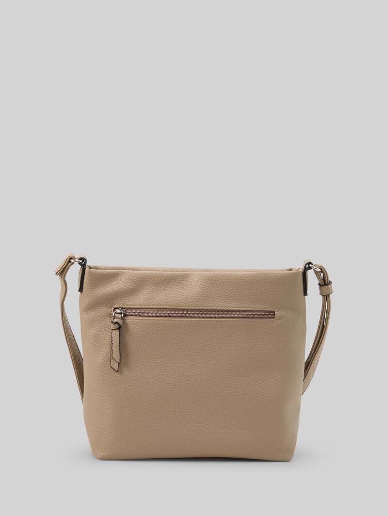 Tom Tailor TTWINA S Umhängetasche mit Reißverschluss-Details - Taupe / Taupe