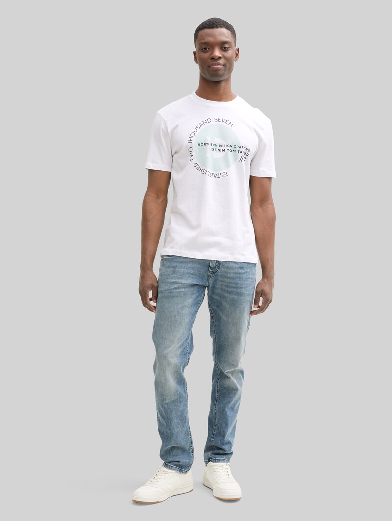 Tom Tailor T-Shirts mit Print im 3er-Pack - Sky Captain Blue