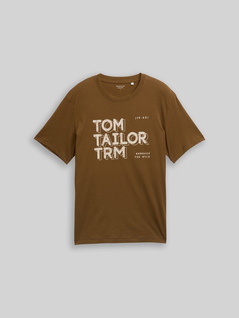 Tom Tailor T-Shirt mit Print - Dark Palm