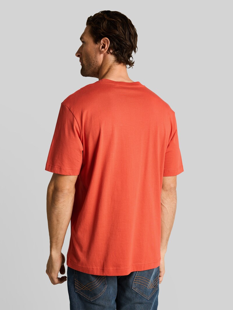 Tom Tailor T-Shirt mit Logo-Print - Chili Orange