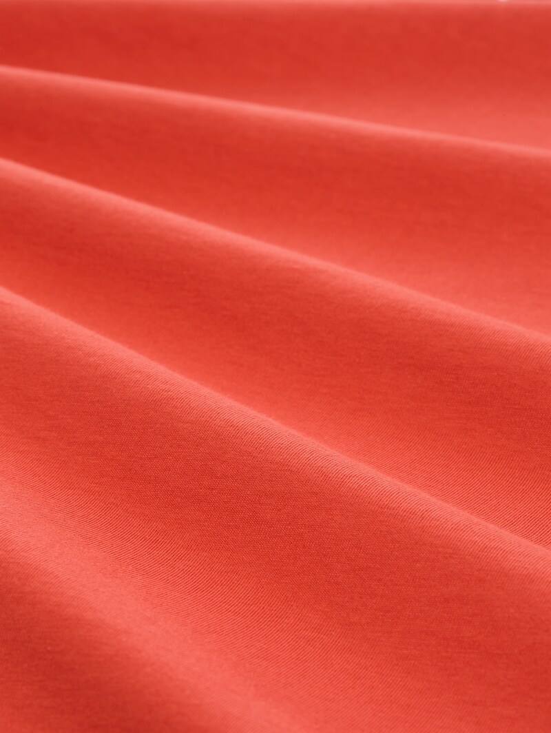 Tom Tailor T-Shirt mit Logo-Print - Chili Orange