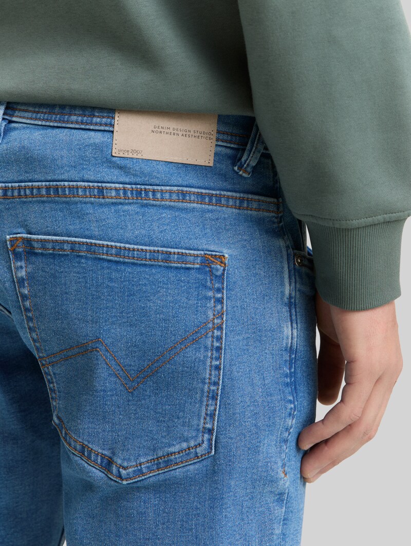Tom Tailor TTAEDAN STRAIGHT Jeans mit Stretch - Bright Blue Denim