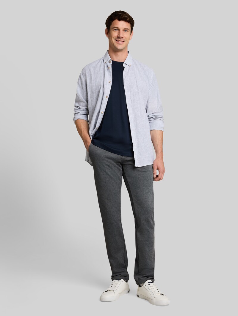 Tom Tailor T-Shirt in Unifarben - Sky Captain Blue