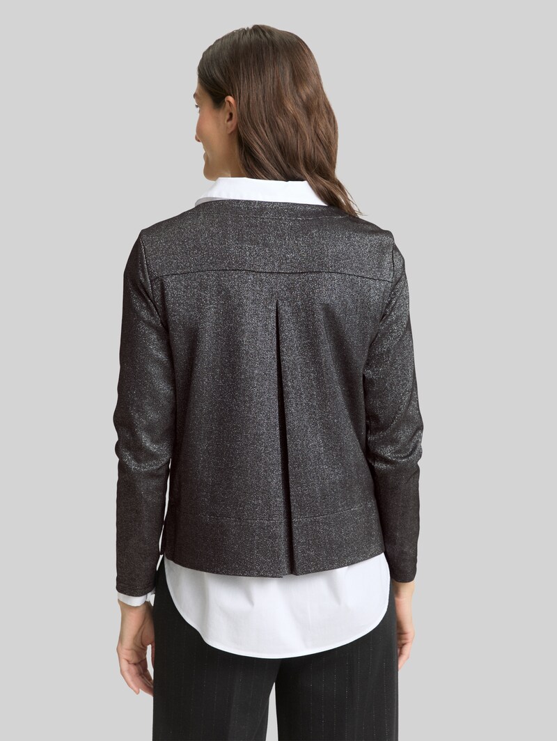 Tom Tailor Langarmshirt mit Glitzer-Effekt - Glitter Fabric