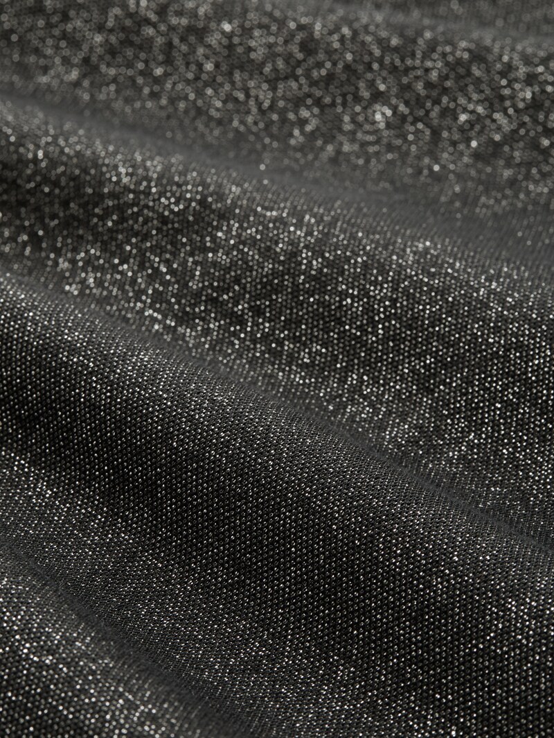 Tom Tailor Langarmshirt mit Glitzer-Effekt - Glitter Fabric