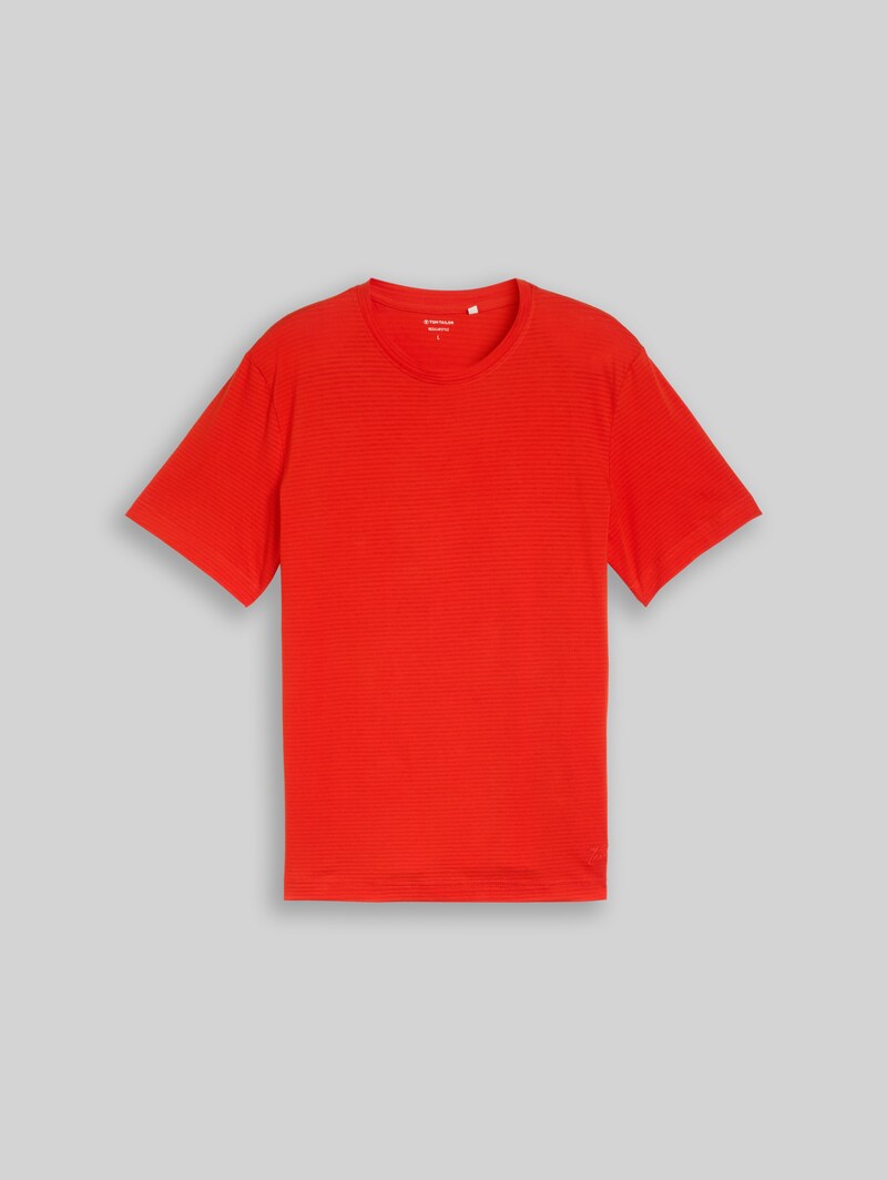Tom Tailor T-Shirt aus Baumwolle - Orange Red
