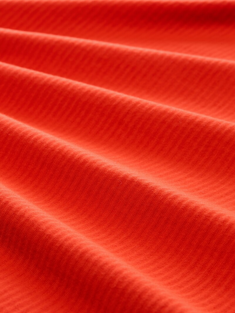 Tom Tailor T-Shirt aus Baumwolle - Orange Red