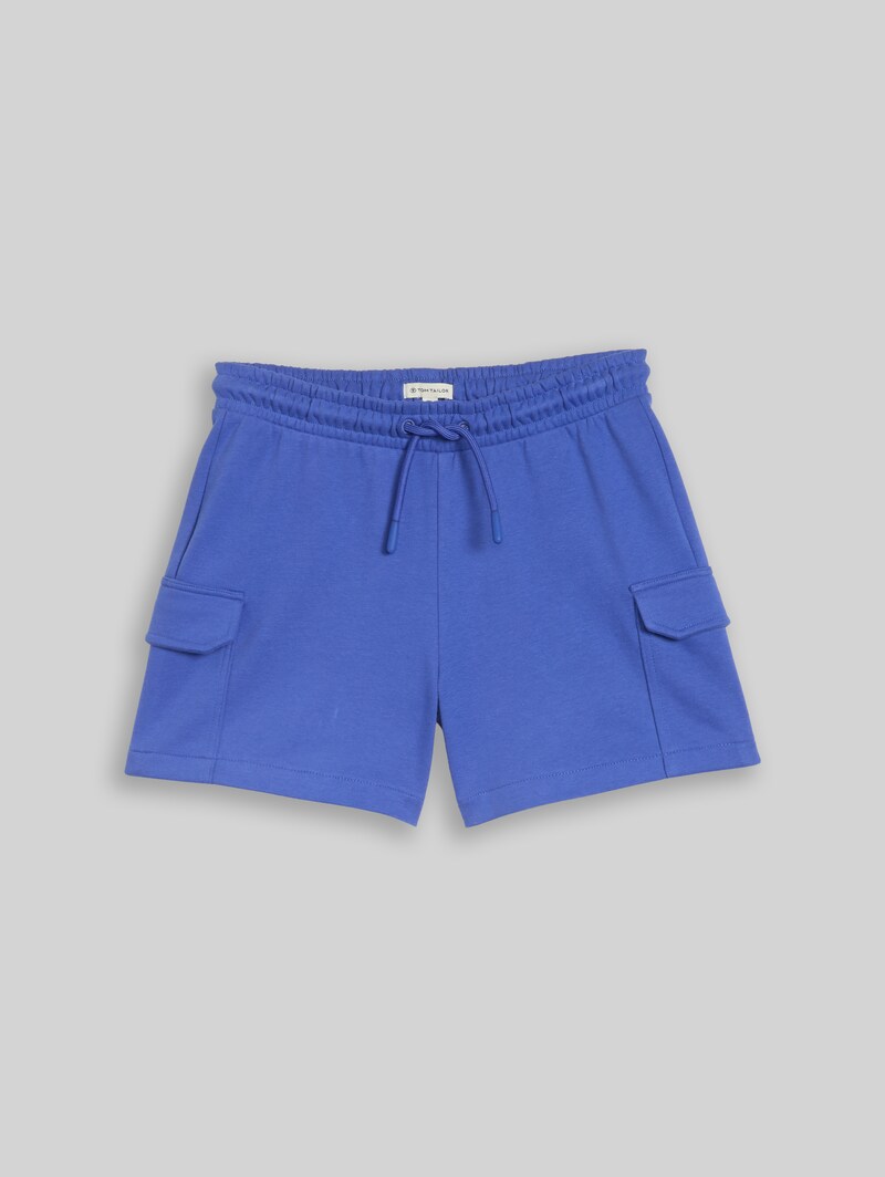 Tom Tailor Cargo Sweat-Shorts - Preppy Jean Blue