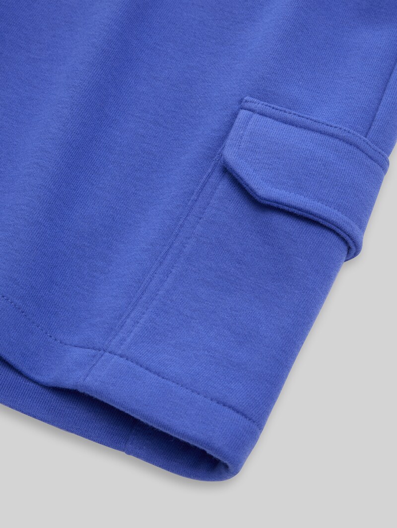 Tom Tailor Cargo Sweat-Shorts - Preppy Jean Blue