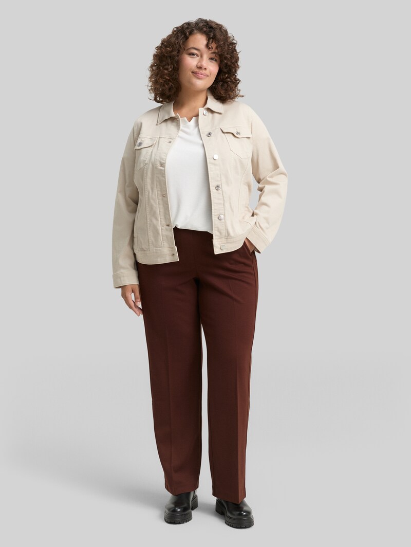 Tom Tailor Plus Size - Straight Hose - Dark Pecan Brown