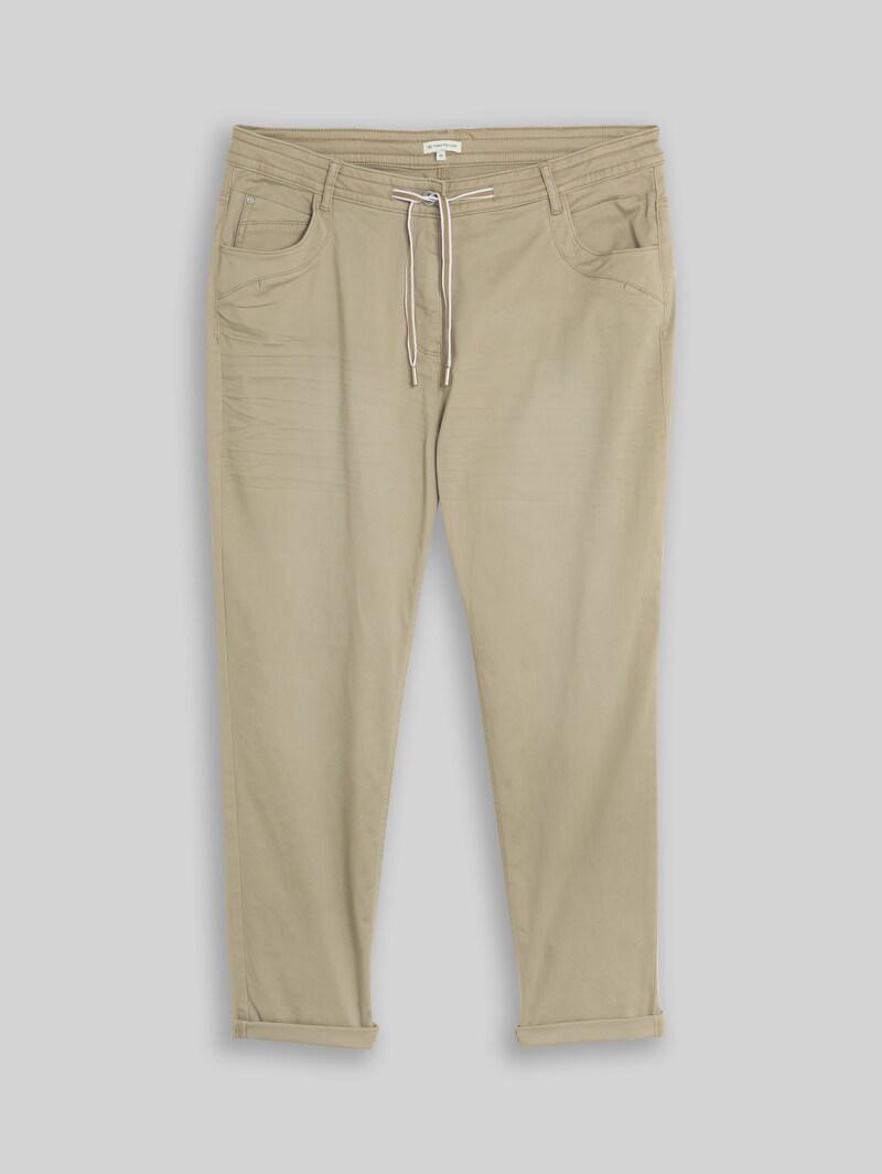 Tom Tailor Plus Size - Cropped Slim Hose - Silver Olive