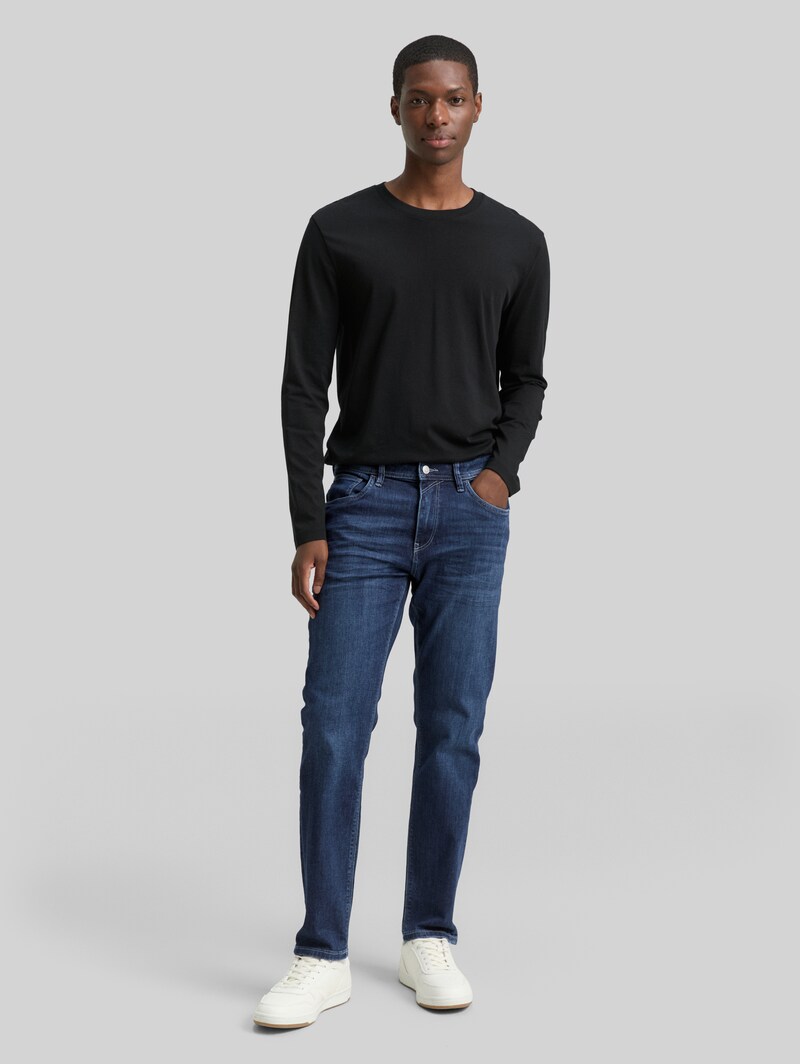 Tom Tailor TTBRYDEN TAPERED Jeans mit Stretch - Mid Stone Bright Blue Denim