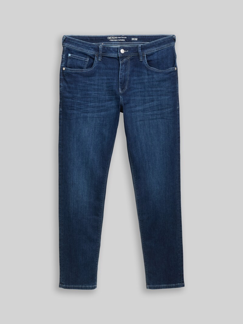 Tom Tailor TTBRYDEN TAPERED Jeans mit Stretch - Mid Stone Bright Blue Denim