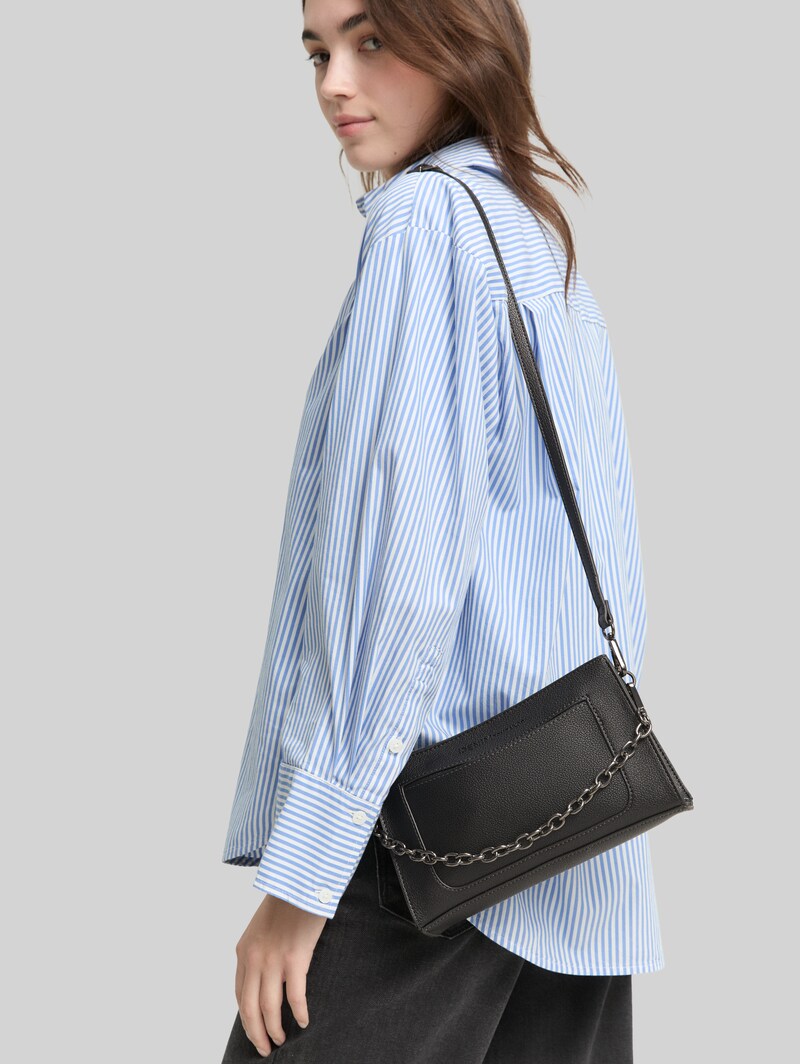 Tom Tailor TTLENNON S Umhängetasche mit Ketten-Details - Schwarz / Black