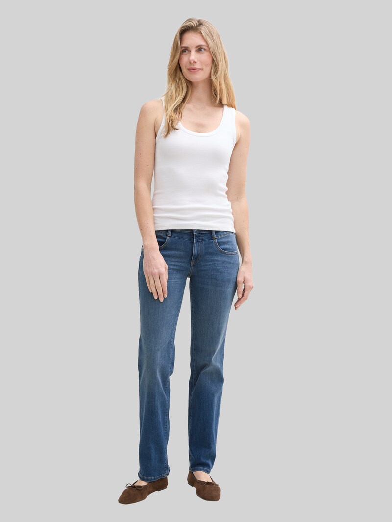 Tom Tailor TTALEXA STRAIGHT Jeans - Mid Stone Wash Denim