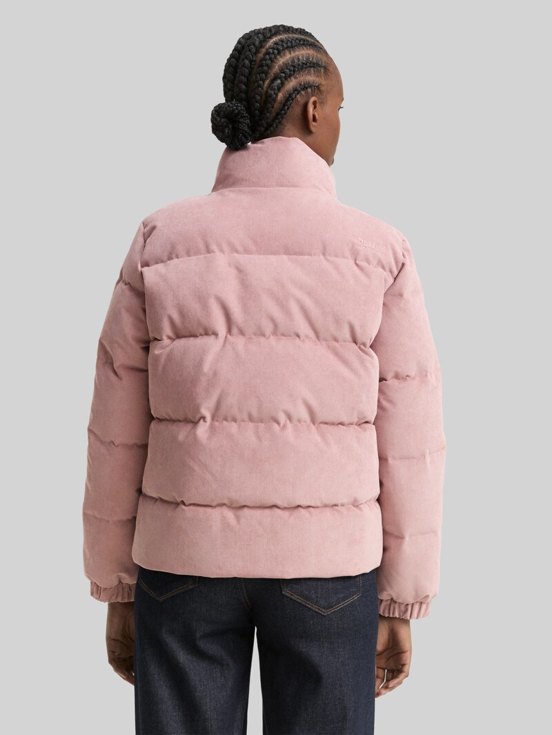 Tom Tailor Cord Pufferjacke mit Stehkragen - Antique Rose