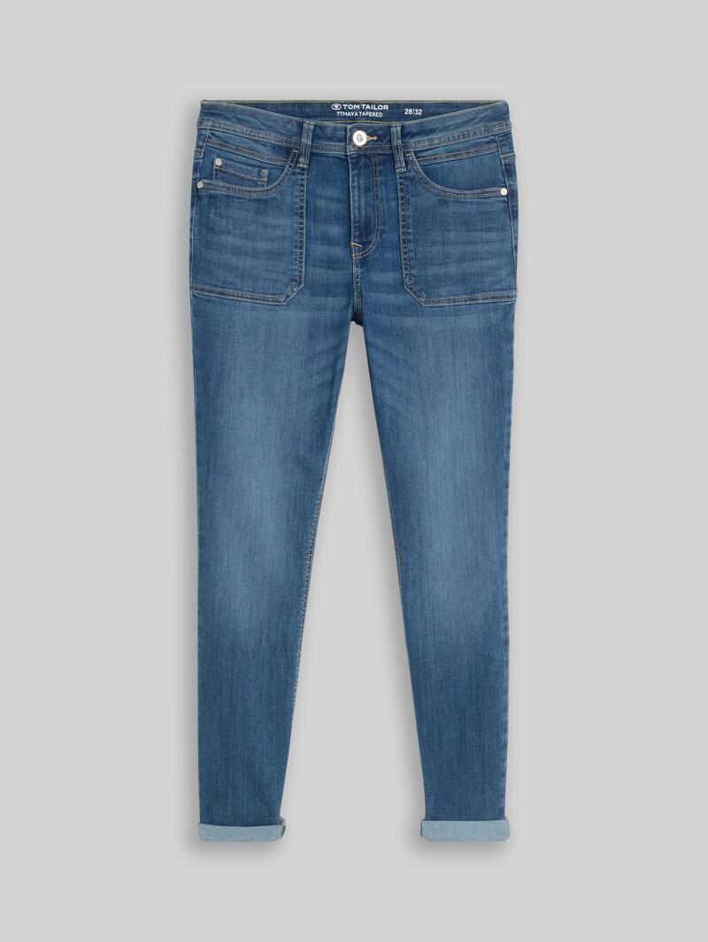 Tom Tailor TTMAYA TAPERED Jeans - Mid Stone Wash Denim