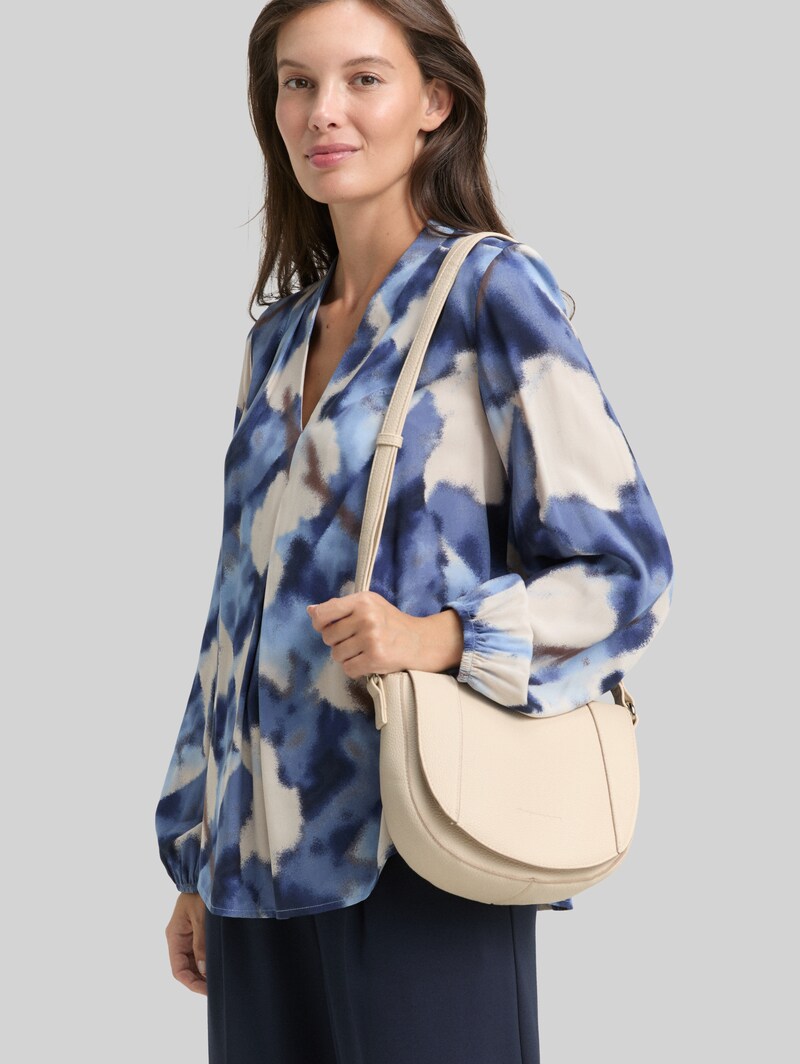 Tom Tailor TTDAHLIA Umhängetasche mit abgerundeten Ecken - Off White / Off White