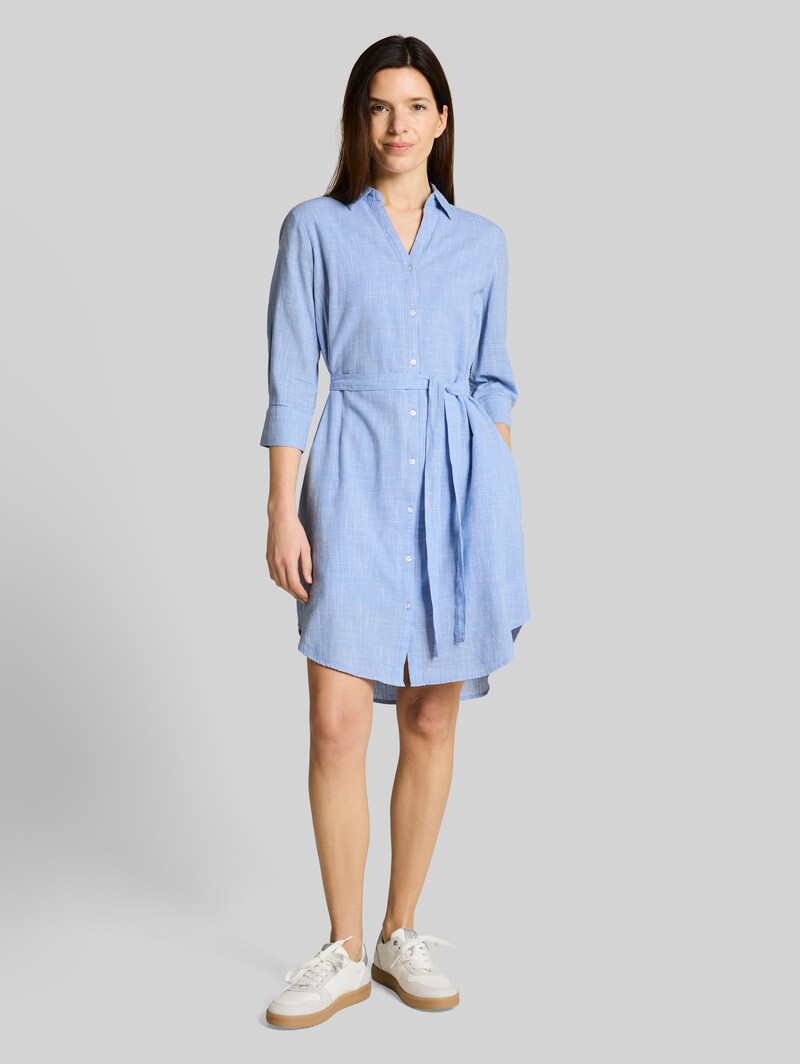 Tom Tailor Blusenkleid mit Bindegürtel - Dreamy Blue Tom Tailor Blusenkleid mit Bindegürtel - Dreamy Blue