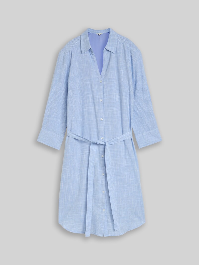 Tom Tailor Blusenkleid mit Bindegürtel - Dreamy Blue