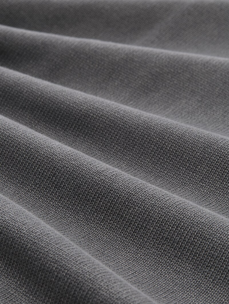 Tom Tailor Strickpullover im Washed-Look aus Baumwolle - Classic Dark Grey