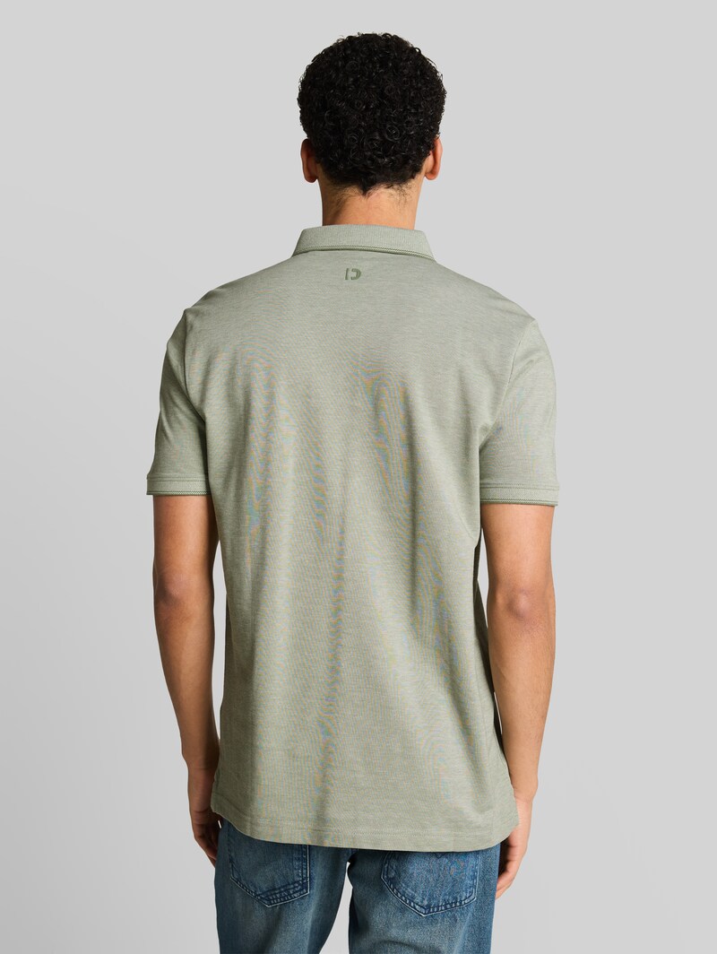 Tom Tailor Piqué Poloshirt aus Baumwolle - Mint Sea Spray Two Tone Pique