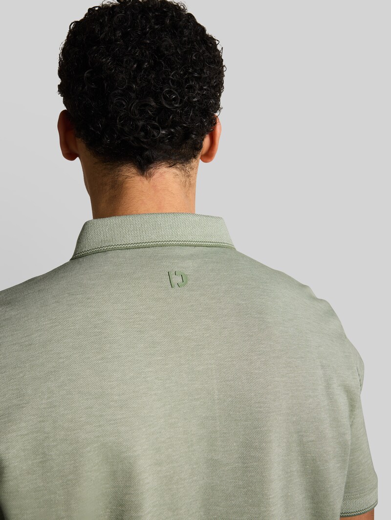 Tom Tailor Piqué Poloshirt aus Baumwolle - Mint Sea Spray Two Tone Pique