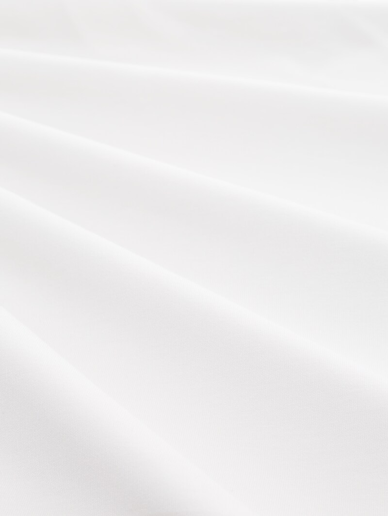 Tom Tailor T-Shirt aus Materialmix - Whisper White