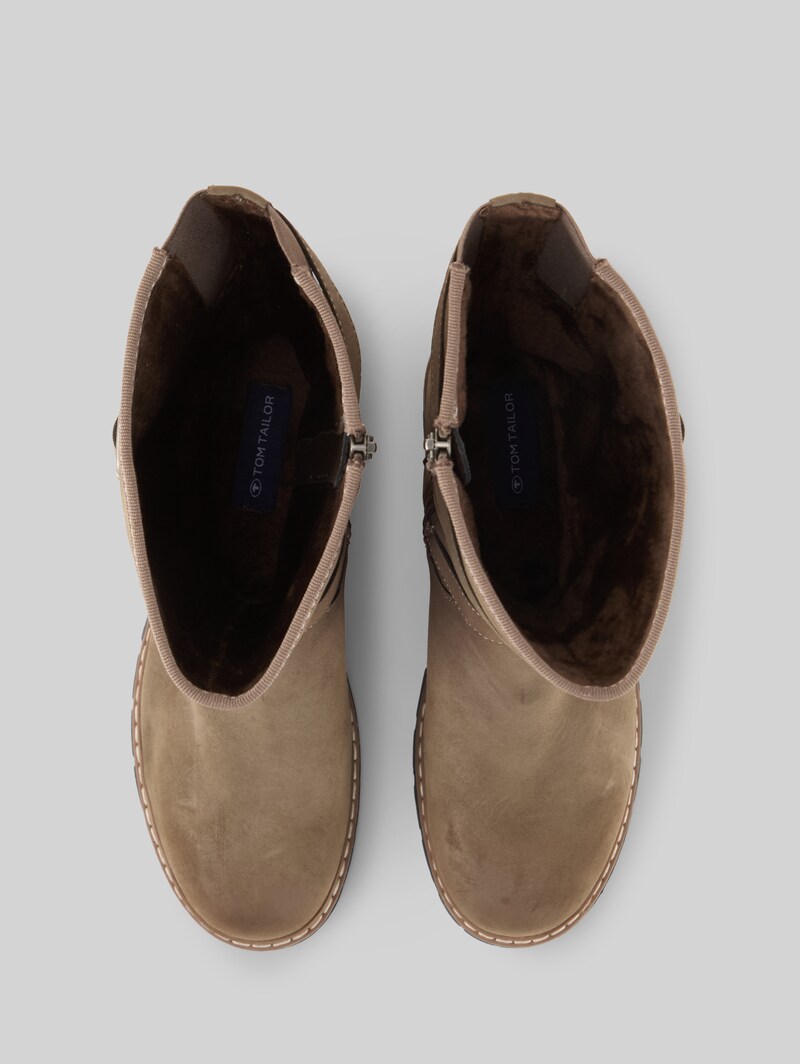 Tom Tailor Stiefel mit Schnallen-Detail - Taupe