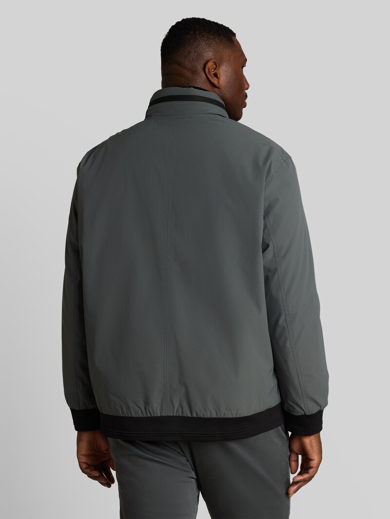 Tom Tailor Plus Size - Blouson Jacke mit verstaubarer Kapuze - Darkest Olive