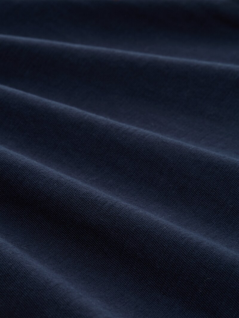 Tom Tailor Basic Langarmshirt aus Baumwolle - Sky Captain Blue