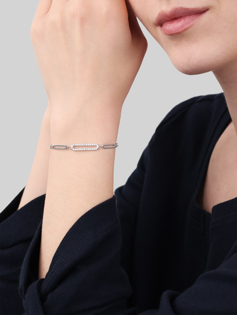 Tom Tailor Armband Silber 925 - Stein Zirkonia weiß - Silver