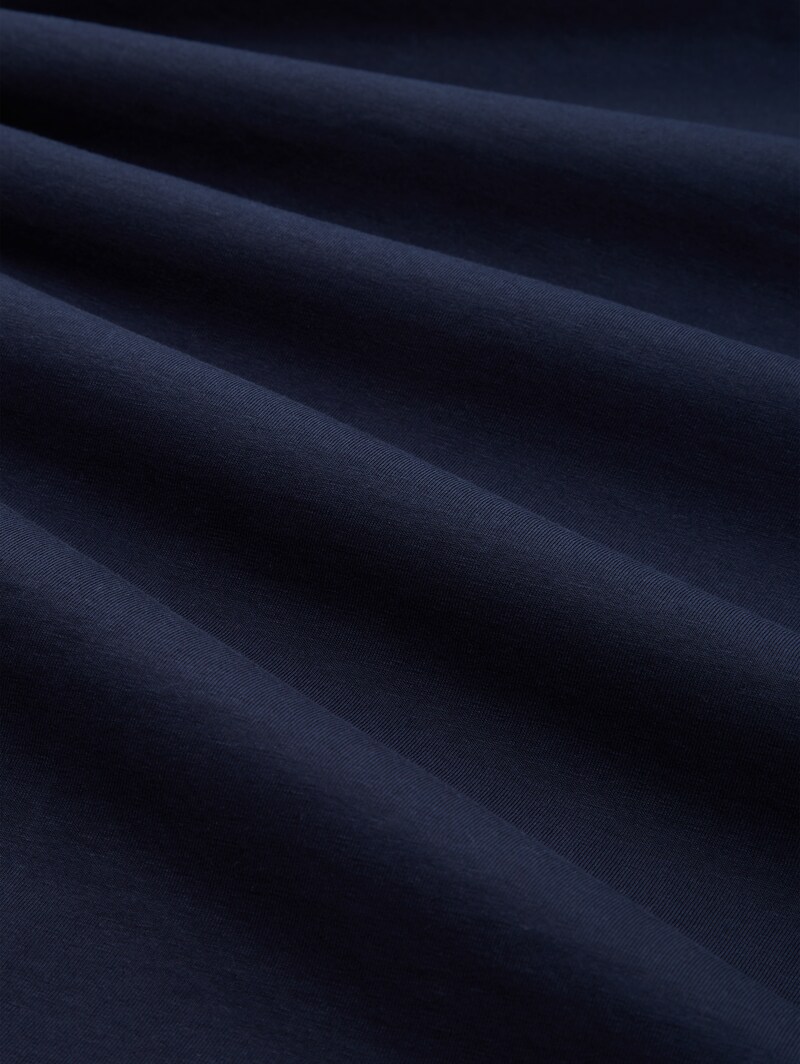 Tom Tailor Langarmshirt mit Logo-Print - Sky Captain Blue