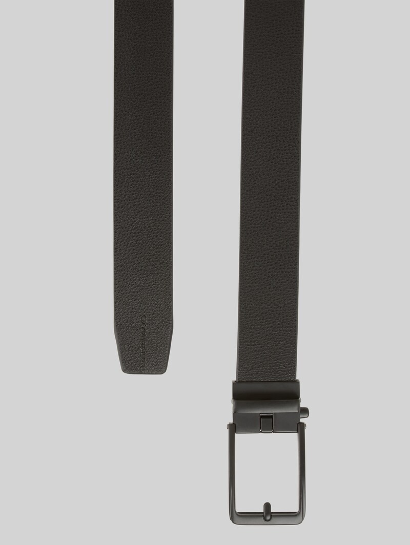 Tom Tailor TTDAVID Ledergürtel mit eckiger Dornschließe - Black Uni Tom Tailor TTDAVID Ledergürtel mit eckiger Dornschließe - Black Uni