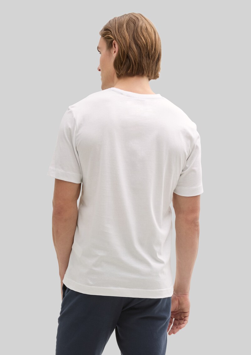 Tom Tailor T-Shirt mit Logo-Print - White