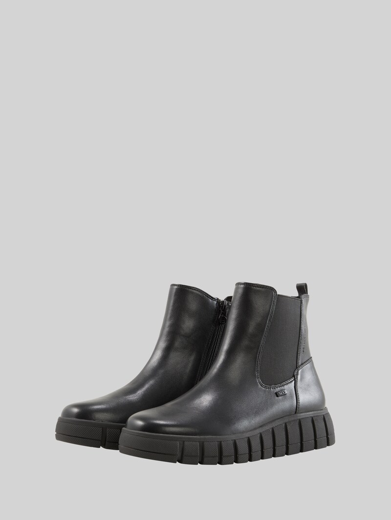 Tom Tailor Chelsea Boots mit Plateau-Sohle - Black