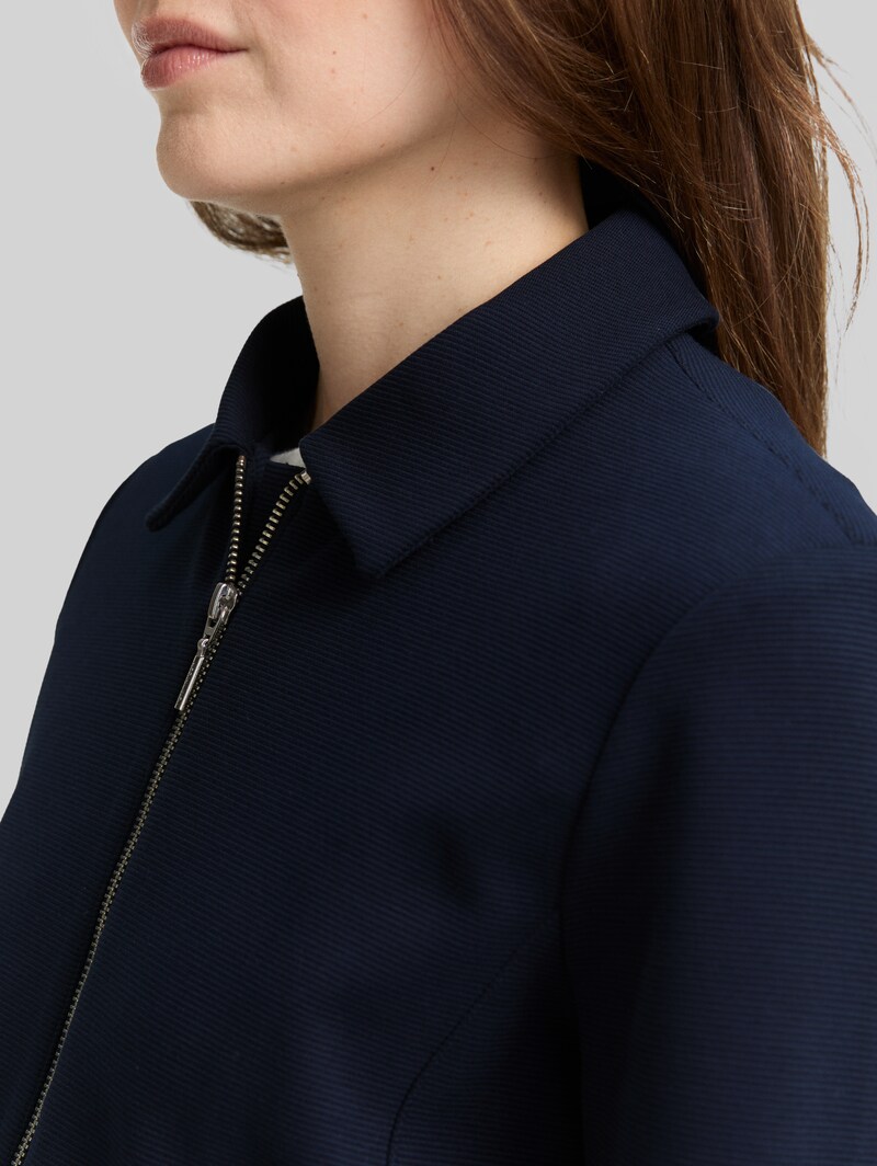 Tom Tailor Regular Fit Jacke mit Reißverschluss - Sky Captain Blue