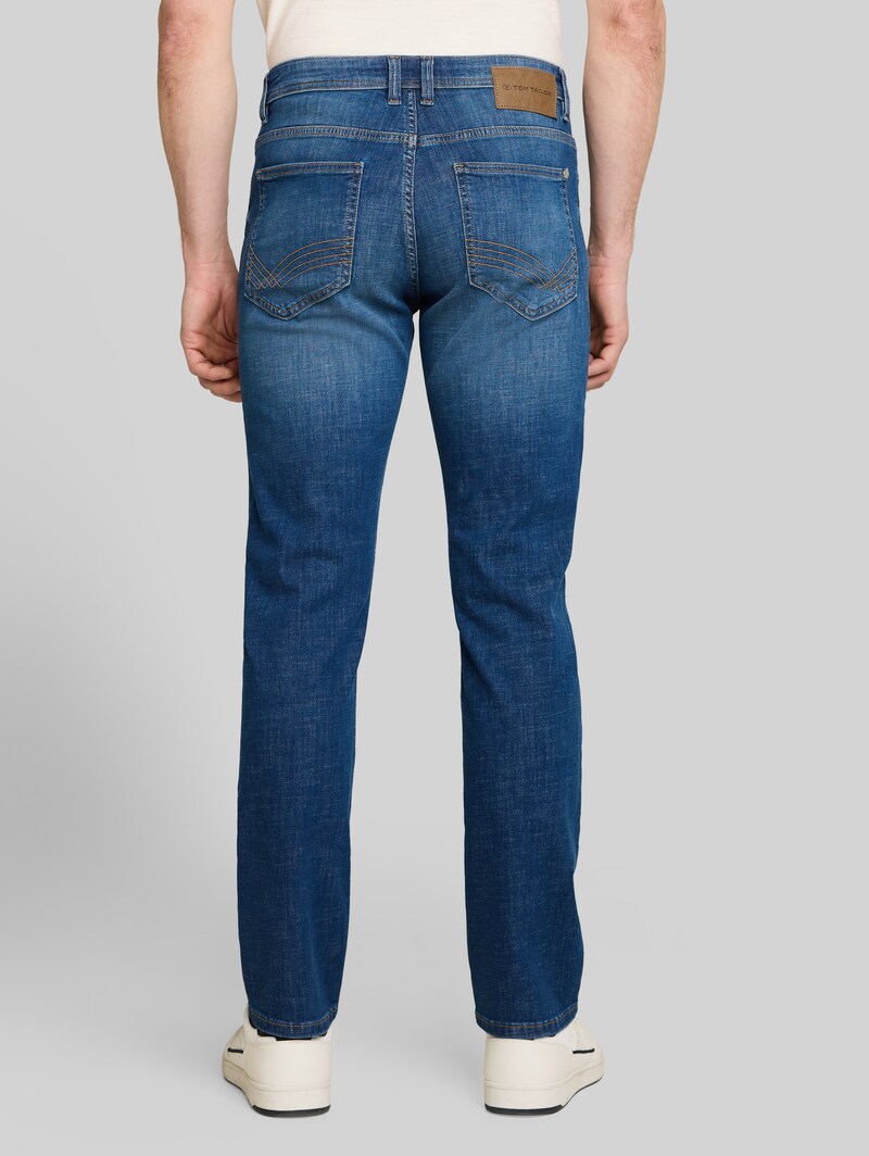 Tom Tailor TTJOSH REGULAR SLIM Jeans - Used Mid Stone Blue Denim Tom Tailor TTJOSH REGULAR SLIM Jeans - Used Mid Stone Blue Denim
