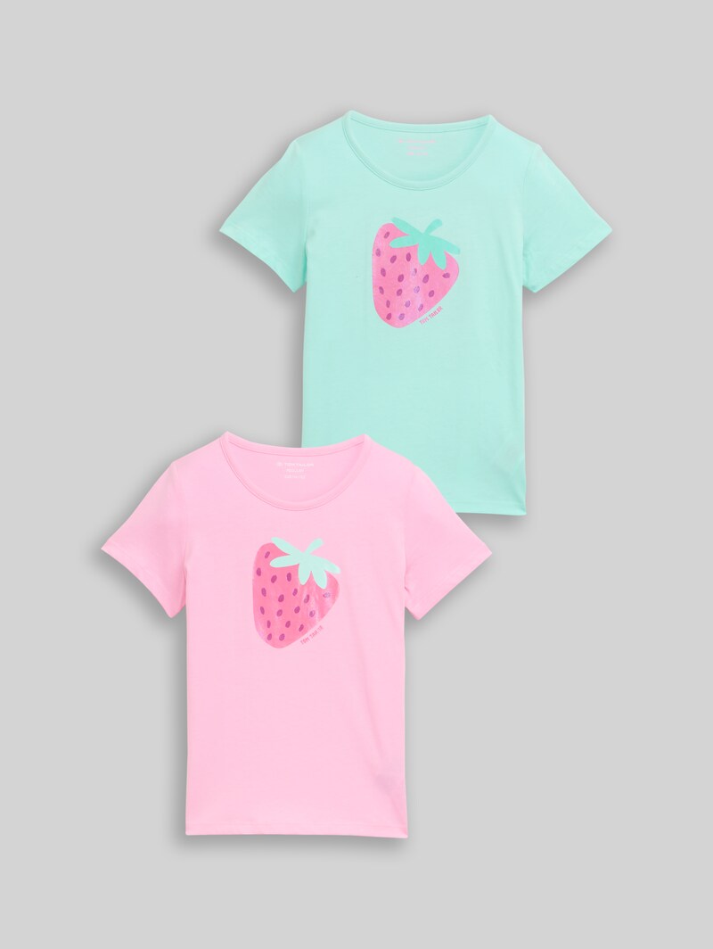 Tom Tailor T-Shirt im 2er-Pack - Light Mint