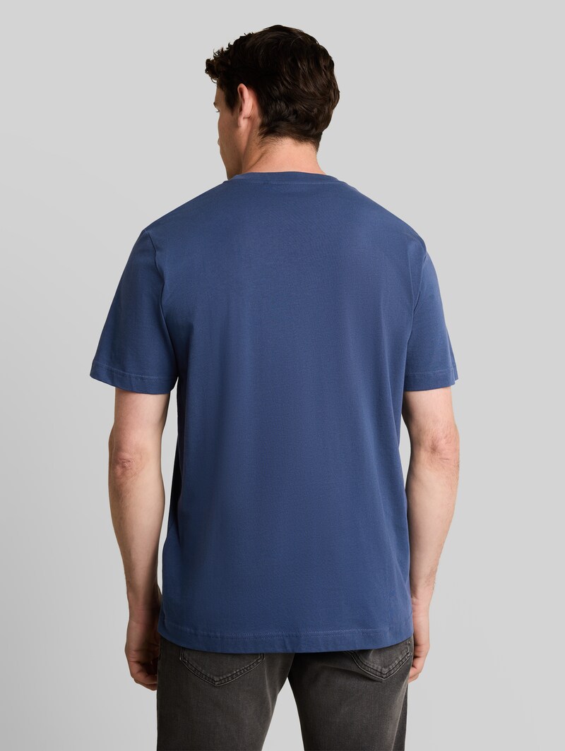 Tom Tailor T-Shirt mit Logo-Print - Dark Duck Blue