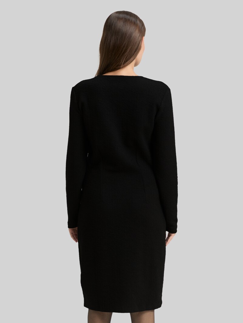 Tom Tailor Kleid mit Glitzer-Effekt - Deep Black