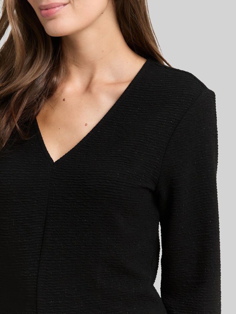 Tom Tailor Kleid mit Glitzer-Effekt - Deep Black