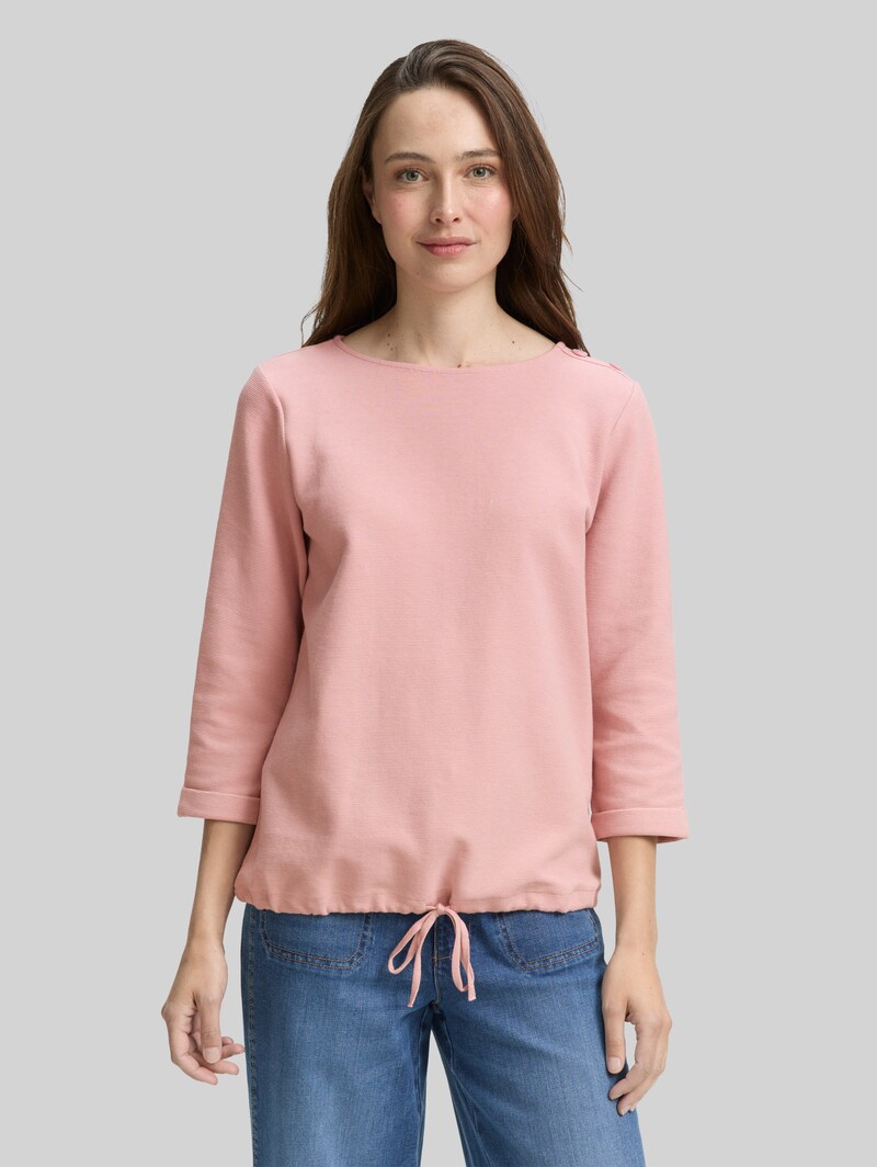 Tom Tailor Langarmshirt mit Knopf-Details - Morning Pink Tom Tailor Langarmshirt mit Knopf-Details - Morning Pink