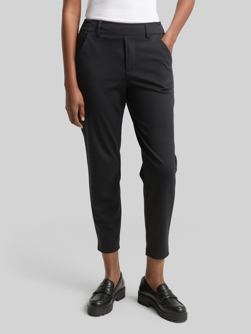 Tom Tailor Relaxed Fit Hose mit elastischem Bund - Deep Black