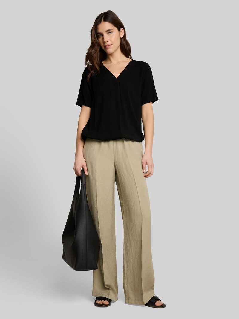 Tom Tailor Bluse aus Viskose - Deep Black