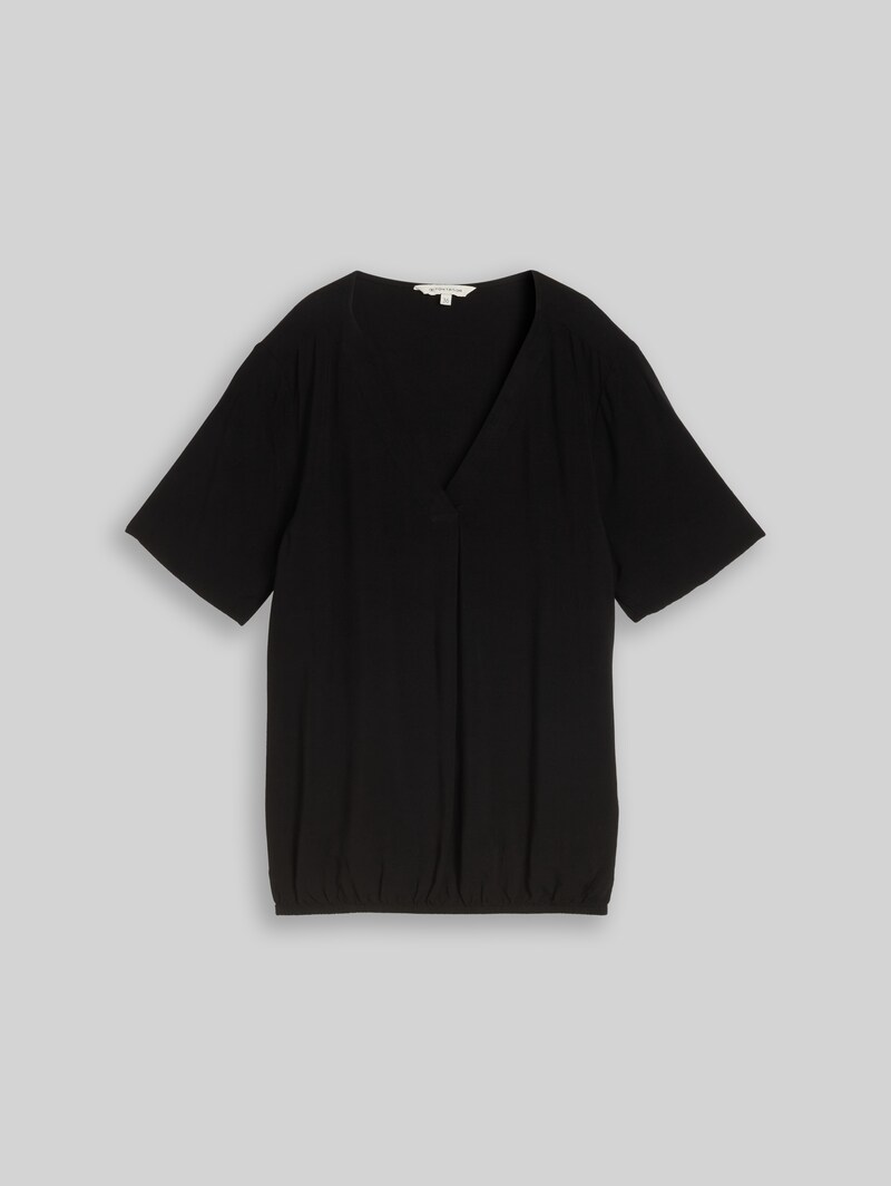 Tom Tailor Bluse aus Viskose - Deep Black