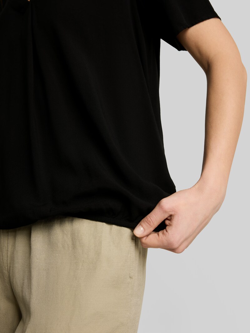 Tom Tailor Bluse aus Viskose - Deep Black